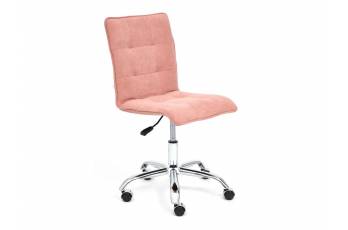 Кресло офисное Zero флок розовый