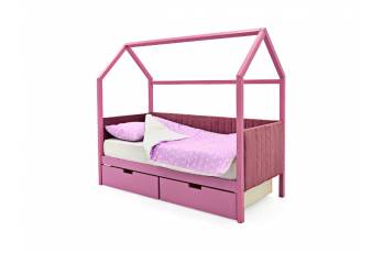 Кровать-домик мягкий Svogen с ящиками лаванда