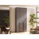 Шкаф двухстворчатый Норд 800 с антресолью графит МГ