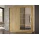 Шкаф-купе Гранд-1 2000 Дуб Вотан-двери Зеркало-ЛДСП
