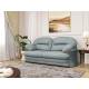 Прямой диван Квин 6 БД без механизма Newtone aqua blue