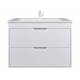 Тумба с раковиной Uperwood Modul матовая белая 80 см
