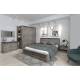 Кровать Люкс 1600 Денвер без основания Риббек серый
