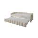 Кровать Молли 900 с выкатной частью вариант 1 светло-бежевый