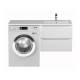 Тумба под стиральную машину Uperwood Tanos 60 см подвесная правая белый
