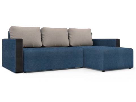Угловой диван Алиса 3 с подлокотниками savana plus denim savana