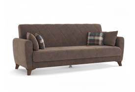 Диван-кровать 3-х местный Эдвин велюр прага браун