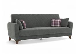 Диван-кровать 3-х местный Эдвин велюр прага дым
