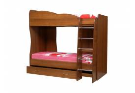 Кровать детская двухъярусная Юниор 2 итальянский орех