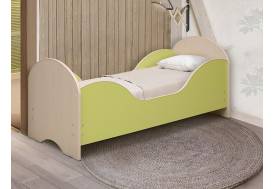 Кровать детская с бортом Малышка №7 лайм
