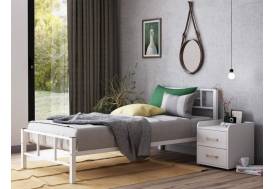 Кровать металлическая Кадис белая