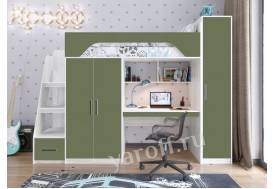 Кровать Тея витенберг/олива