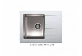 Кухонная мойка Tolero twist TTS-660 Серый металллик 001