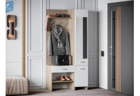 Прихожая Домино 2 (У) дуб сонома светлый/белый