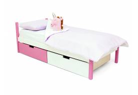 Кровать Svogen classic с ящиками лаванда-белый