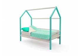Кровать-домик Svogen мятно-белый