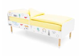 Кровать Stumpa Классика с бортиком рисунок Шале