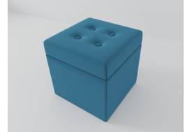 Пуф Квадрат 01ПФКВ Голубой