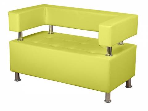 Диван двухместный Райли Кожзам Лайм