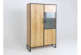 Шкаф-витрина Виртон 21 Дуб Крафт Золотой