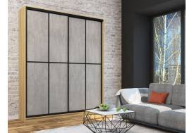 Шкаф-купе Лофт Шк20-47 2000 глубина 470 фасад МДФ бетон +