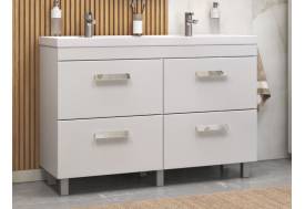 Тумба с раковиной Orlando 120 напольная белый матовый