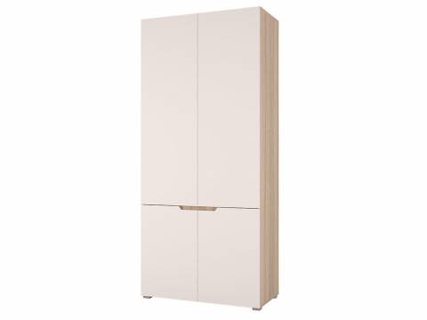 Шкаф 2х створчатый Анталия Белый софт