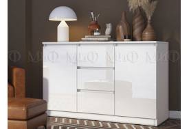 Комод 1200 2 двери 3 ящика Челси Белый