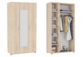 Шкаф с зеркалом Алиса H5_M2 ручка скоба