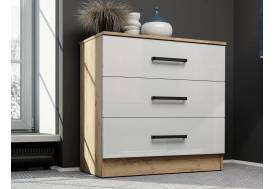 Комод Адель Дуб Вотан-Белый гладкий