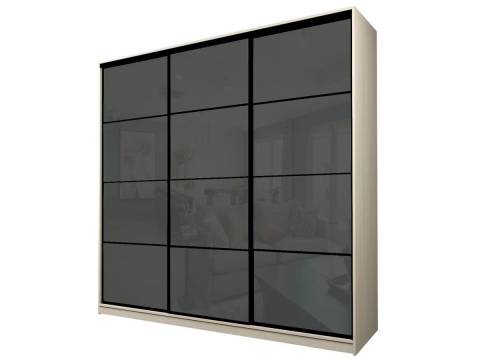 Шкаф-купе Max МШ-27-6-27/2-222 пленка Oracal темно-серая
