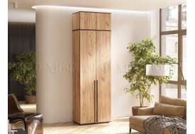 Шкаф двухстворчатый Норд 800 с антресолью дуб крафт МГ