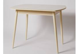 Стол Винер Mini R раздвижной со стеклом крем