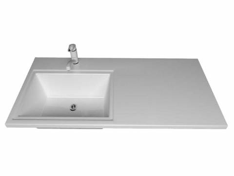 Раковина над стиральной машиной Marshall 120 левая MySpace Белый