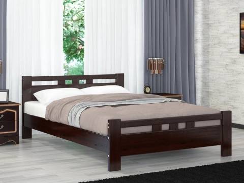 Кровать Вероника-2 1600 Орех темный