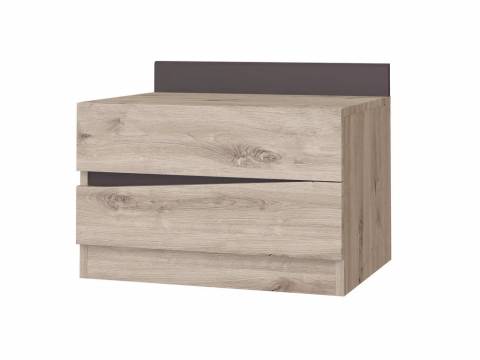Тумба прикроватная 1 ящик Тиана Дуб Бонифаций/Вольфрам