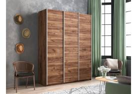 Шкаф-купе Прайм 3-х дверный 2100 три ДСП Крафт табачный