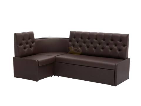 Кухонный уголок КУ 17 со спальным местом экокожа  экокожа Линкольн 221