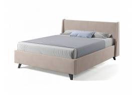 Кровать Лорен с ПМ 1800х2000 мм микровелюр бежевый