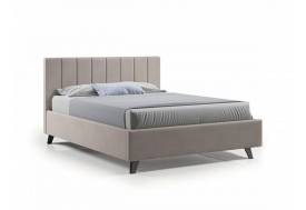 Кровать Оливия с ПМ 1800х2000 мм микровелюр бежевый