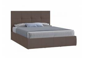 Кровать Твист с ПМ 1800х2000 мм микровелюр шоколад