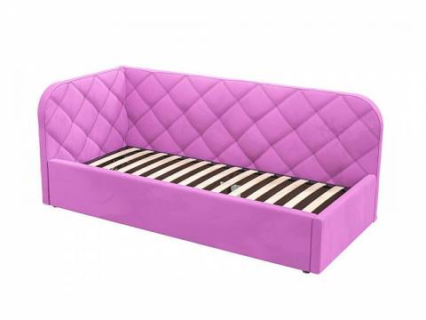 Кровать-софа Комфорт-1 Левая Ромб с ПМ велюр Магия 41