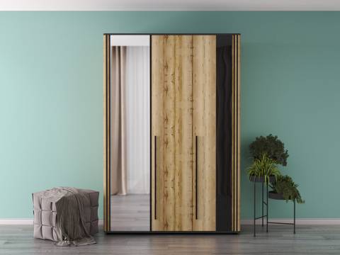 Шкаф 3х створчатый с зеркалом НКМ Аэлита сек. №10