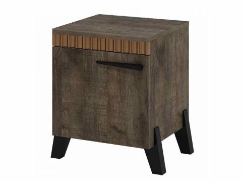 Тумба прикроватная с ножками Ольга 3 дуб коми