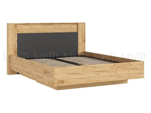 Кровать парящая 1600 Остин (ортопед металл) Графит/Дуб Крафт