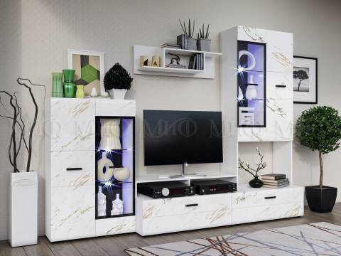 Гостиная Нэнси NEW Вариант №3 Мрамор золото