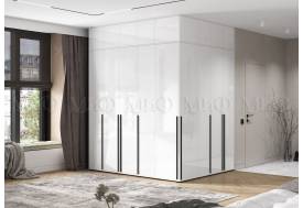 Шкаф модульный с угловым пеналом Норд Белый глянец