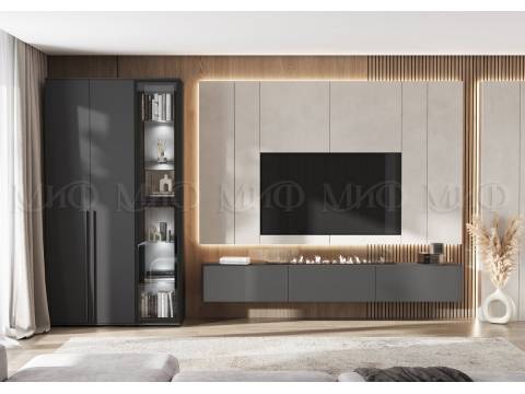 Модульная гостиная Норд Графит