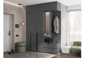 Прихожая модульная Норд Графит
