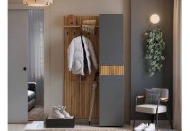 Прихожая Мебельсон К5 дуб крафт золотой/графит